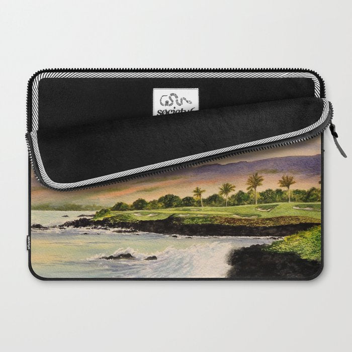 Mauna Kea Golf Course Hawaii Hole 3 Laptop Sleeve Gallery Image 2