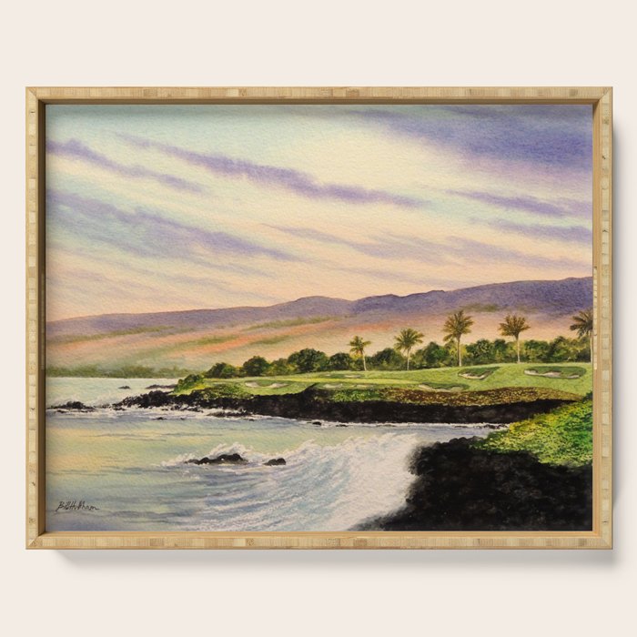 Mauna Kea Golf Course Hawaii Hole 3 Serving Tray