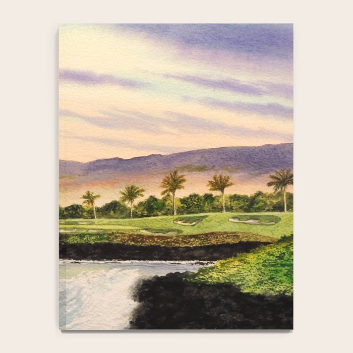 Mauna Kea Golf Course Hawaii Hole 3 Notebook Gallery Image 4