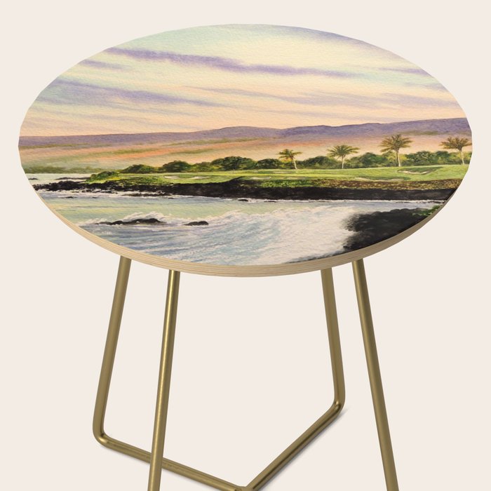 Mauna Kea Golf Course Hawaii Hole 3 Side Table Gallery Image 2