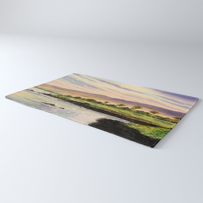 Mauna Kea Golf Course Hawaii Hole 3 Rug Gallery Image 3