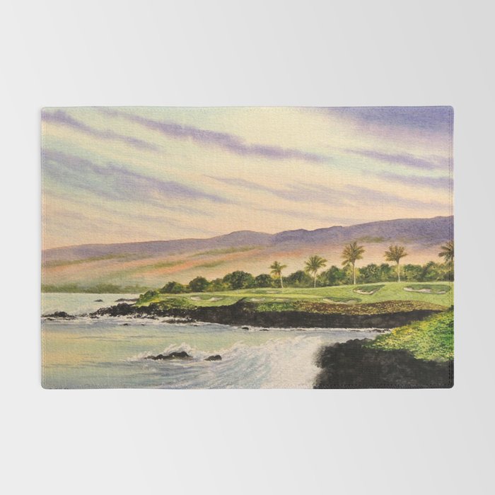 Mauna Kea Golf Course Hawaii Hole 3 Rug Gallery Image 2