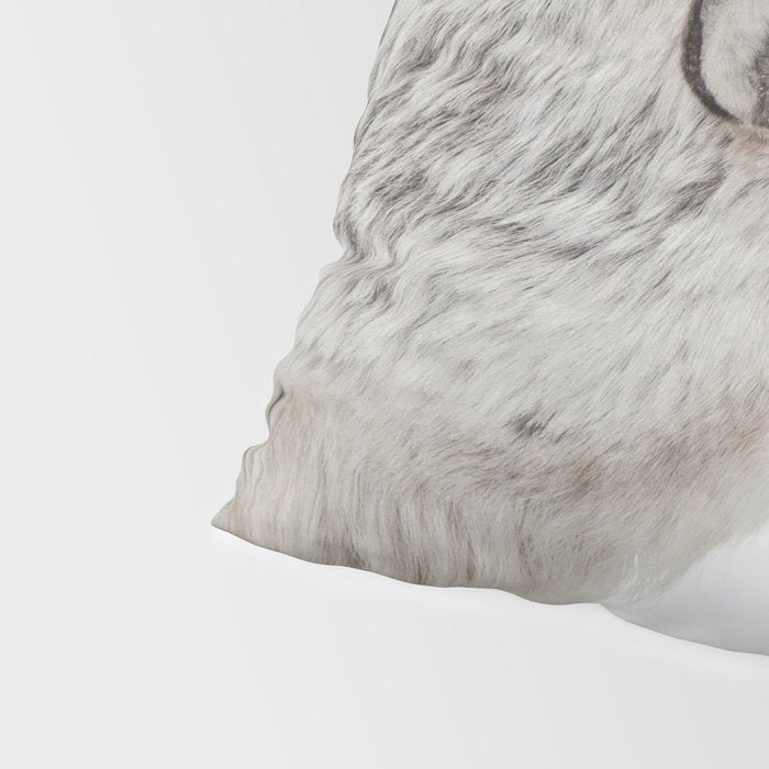 Reindeer With Antlers Art Print | Tromsø Norway Animal Snow Photo | Arctic Winter Travel Photography Pillow Sham Gallery Image 4
