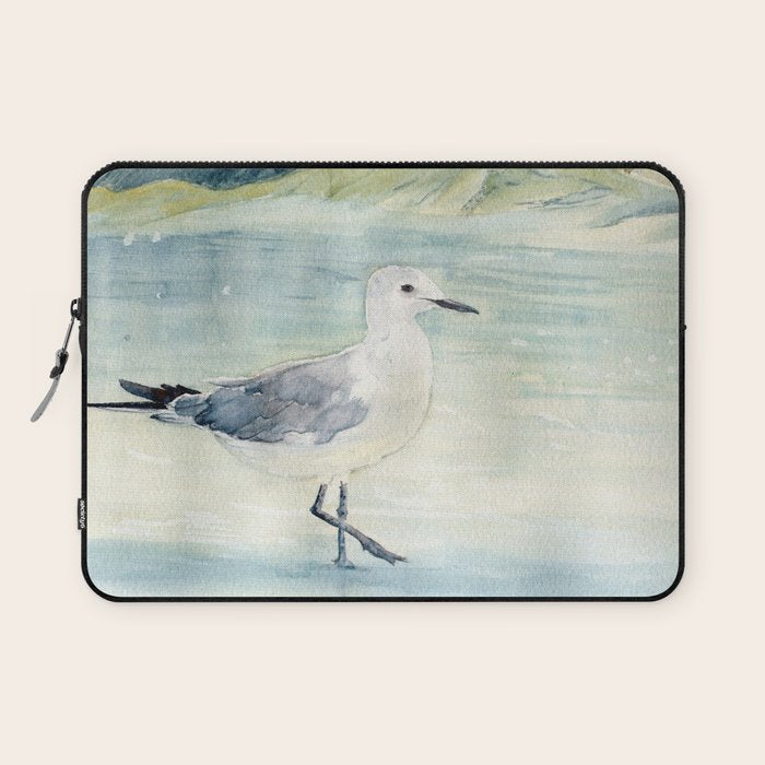 Seagull on the beach Laptop Sleeve Gallery Image 1