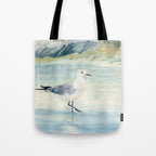 Seagull on the beach Tote Bag Gallery Image 1