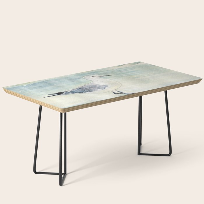 Seagull on the beach Coffee Table Gallery Image 1