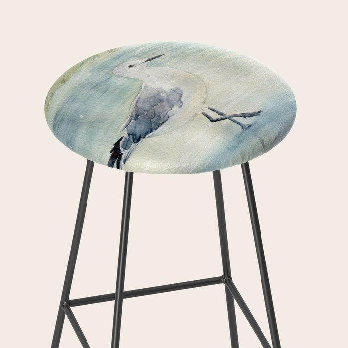 Seagull on the beach Stool Gallery Image 2