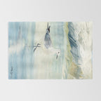 Seagull on the beach Rug Gallery Image 2