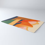 Abstract nature mountain landscape art Rug Gallery Image 3
