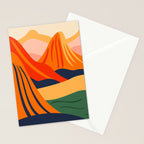 Abstract nature mountain landscape art Stationery Card Gallery Image 2