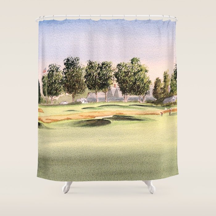 Oakmont Golf Course Shower Curtain Gallery Image 1
