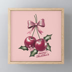 Cherry Christmas Mini Art Print Gallery Image 1
