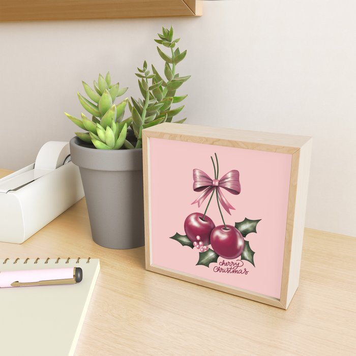 Cherry Christmas Mini Art Print Gallery Image 2