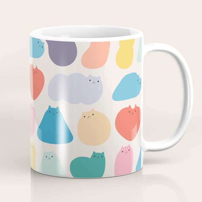 Cat Landscape 168 - Colourful Cats Coffee Mug Gallery Image 1