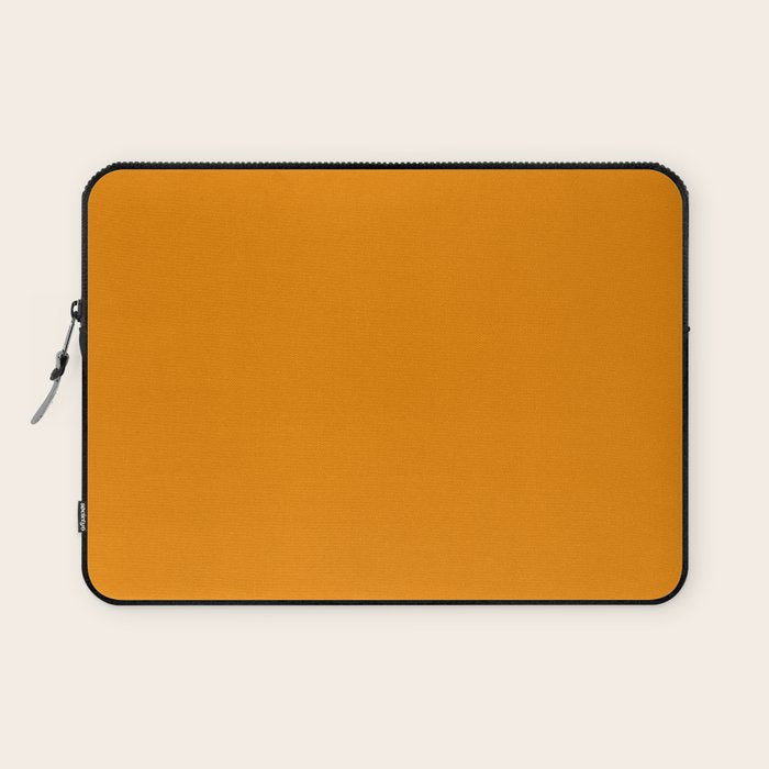 Simply Tangerine Orange Laptop Sleeve Gallery Image 1