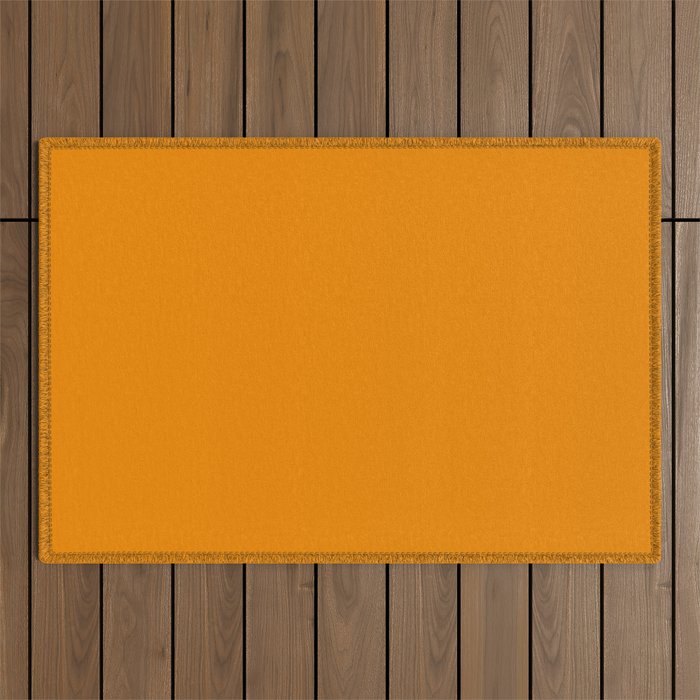 Simply Tangerine Orange Outdoor Rug Gallery Image 1