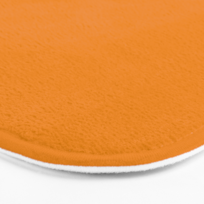 Simply Tangerine Orange Bath Mat Gallery Image 3