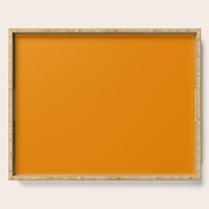 Simply Tangerine Orange Serving Tray Gallery Image 1