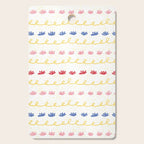 Abstract Cookie Pattern Doodle in White & Pink Cutting Board Gallery Image 1