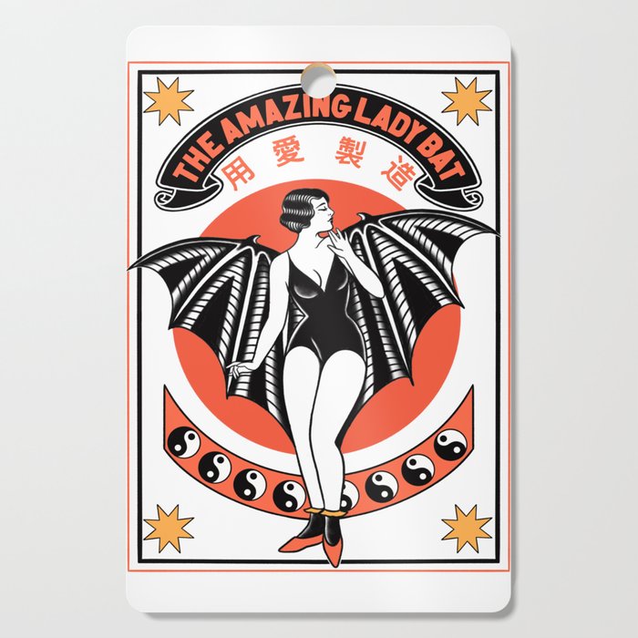 The Amazing Lady Bat Cutting Board Gallery Image 1