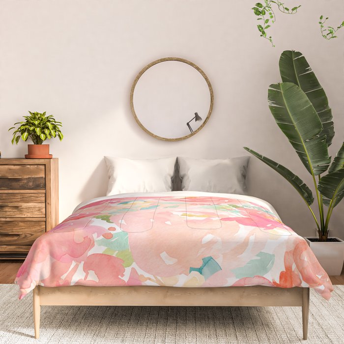 Preppy Pink Peonies Comforter Gallery Image 3