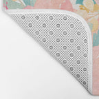 Preppy Pink Peonies Bath Mat Gallery Image 2
