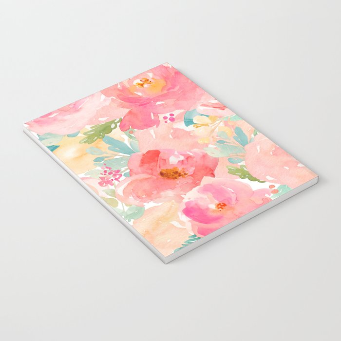 Preppy Pink Peonies Notebook Gallery Image 3