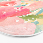 Preppy Pink Peonies Bath Mat Gallery Image 3