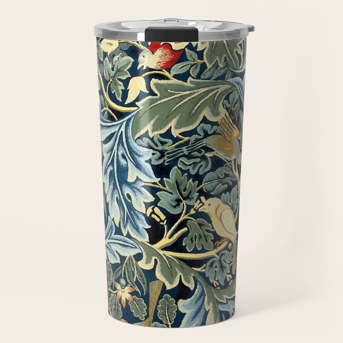 William Morris "Birds and Acanthus" Travel Mug Gallery Image 1
