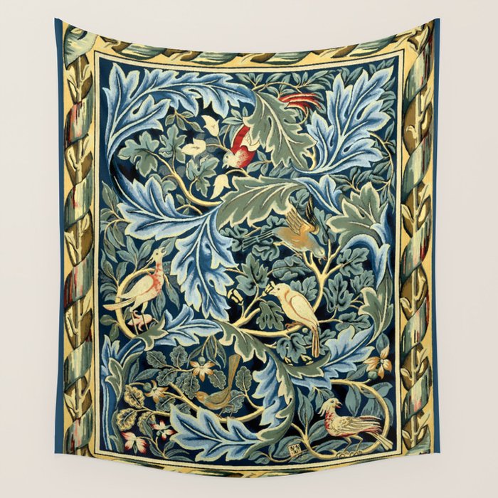 William Morris "Birds and Acanthus" Wall Tapestry Gallery Image 1