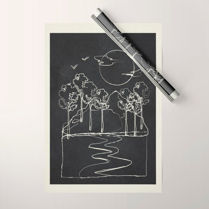 Minimalist Mountains 5 Wrapping Paper Gallery Image 1