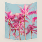 Pink Palm Trees - Surreal Nature Photography Print Wall Tapestry Gallery Image 4