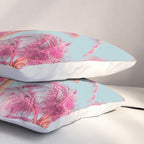 Pink Palm Trees - Surreal Nature Photography Print Pillow Sham Gallery Image 3