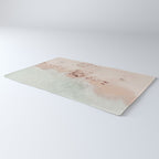 Aerial Mint Green Ocean - Pastel Beach - Minimal Beach - Sea Travel  photography Rug Gallery Image 3