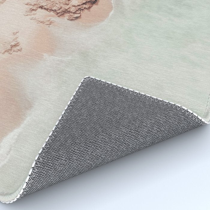 Aerial Mint Green Ocean - Pastel Beach - Minimal Beach - Sea Travel  photography Rug Gallery Image 4