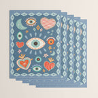 Written in the Stars | Milagros Hearts & Stars Wrapping Paper Gallery Image 3