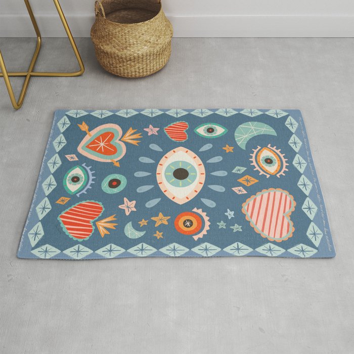 Written in the Stars | Milagros Hearts & Stars Rug Gallery Image 1