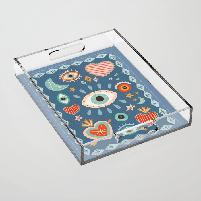 Written in the Stars | Milagros Hearts & Stars Acrylic Tray Gallery Image 1