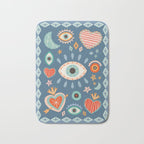 Written in the Stars | Milagros Hearts & Stars Bath Mat Gallery Image 1