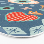 Written in the Stars | Milagros Hearts & Stars Bath Mat Gallery Image 3