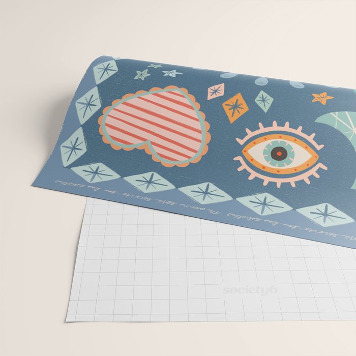 Written in the Stars | Milagros Hearts & Stars Wrapping Paper Gallery Image 2
