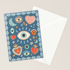 Written in the Stars | Milagros Hearts & Stars Stationery Card Gallery Image 2