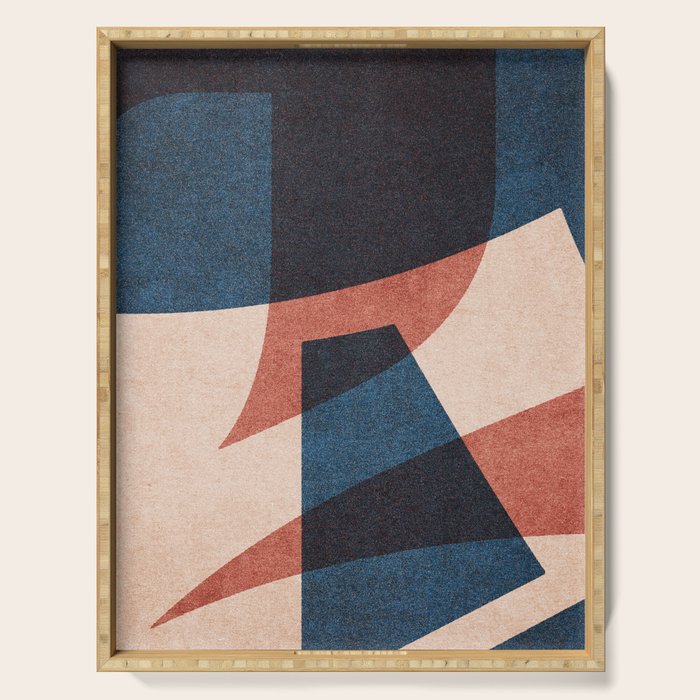 ABSTRACT ALPHABET / Gothic E Serving Tray Gallery Image 1