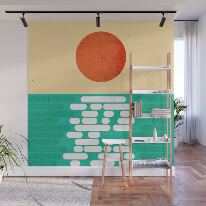 Sun over the sea Wall Mural Gallery Image 1