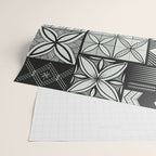 UrbanNesian Grey Maluelue Siapo and Tatau Wrapping Paper Gallery Image 2