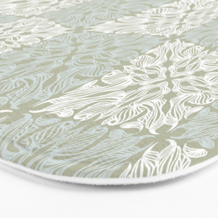 Pattern 4 Pistachio Bath Mat Gallery Image 3
