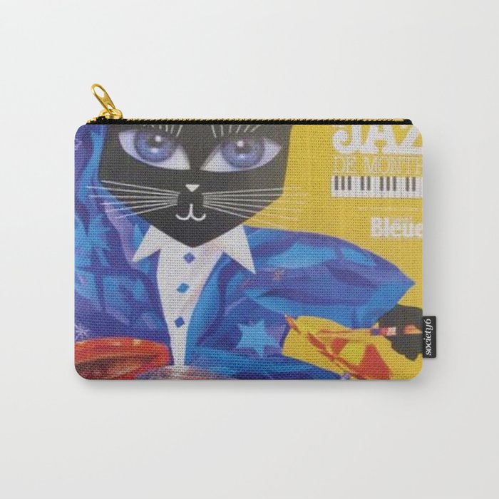 1994 Montreal Jazz Festival Cool Cat Poster No. 3 Gig Advertisement Carry All Pouch Gallery Image 1