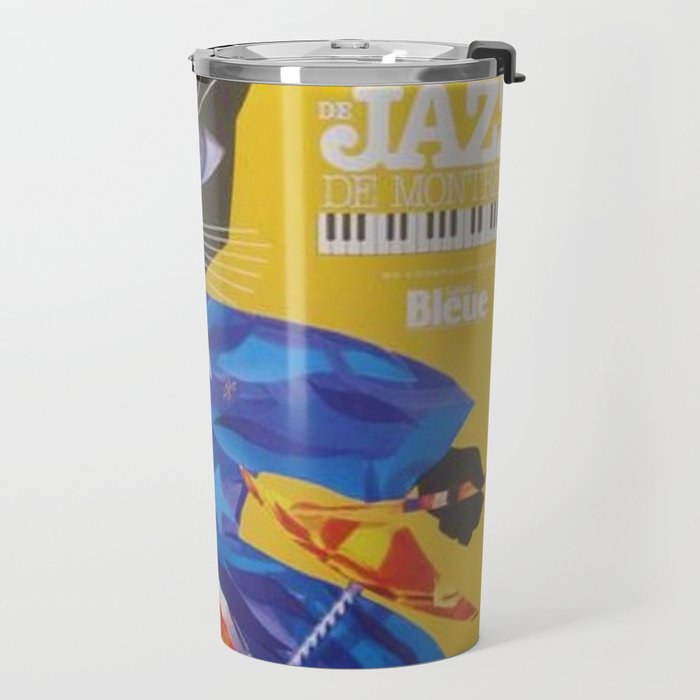 1994 Montreal Jazz Festival Cool Cat Poster No. 3 Gig Advertisement Travel Mug Gallery Image 2