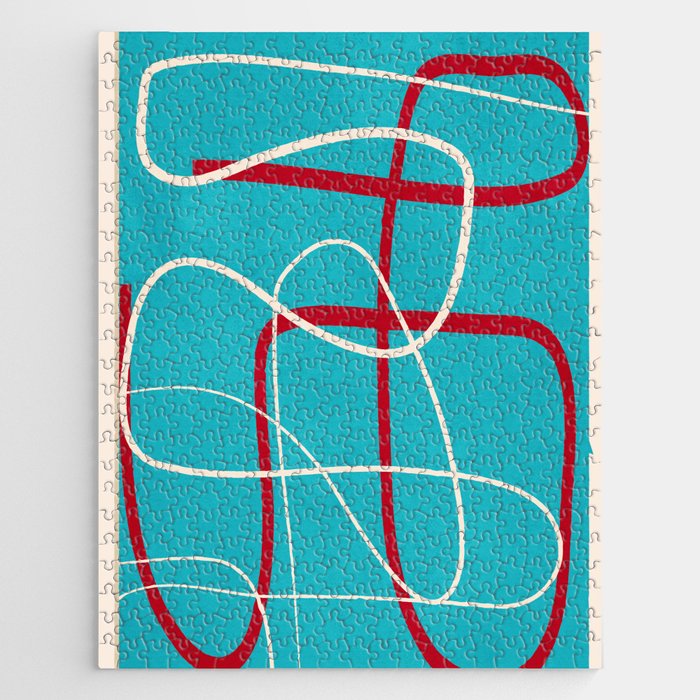 Minimalist Line Art 4 Jigsaw Puzzle