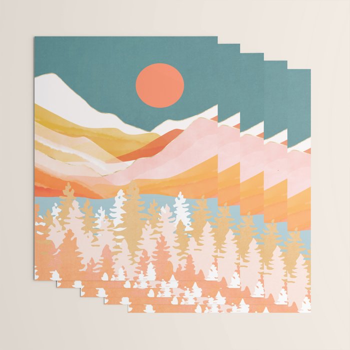 Citrus Mountains Wrapping Paper Gallery Image 3